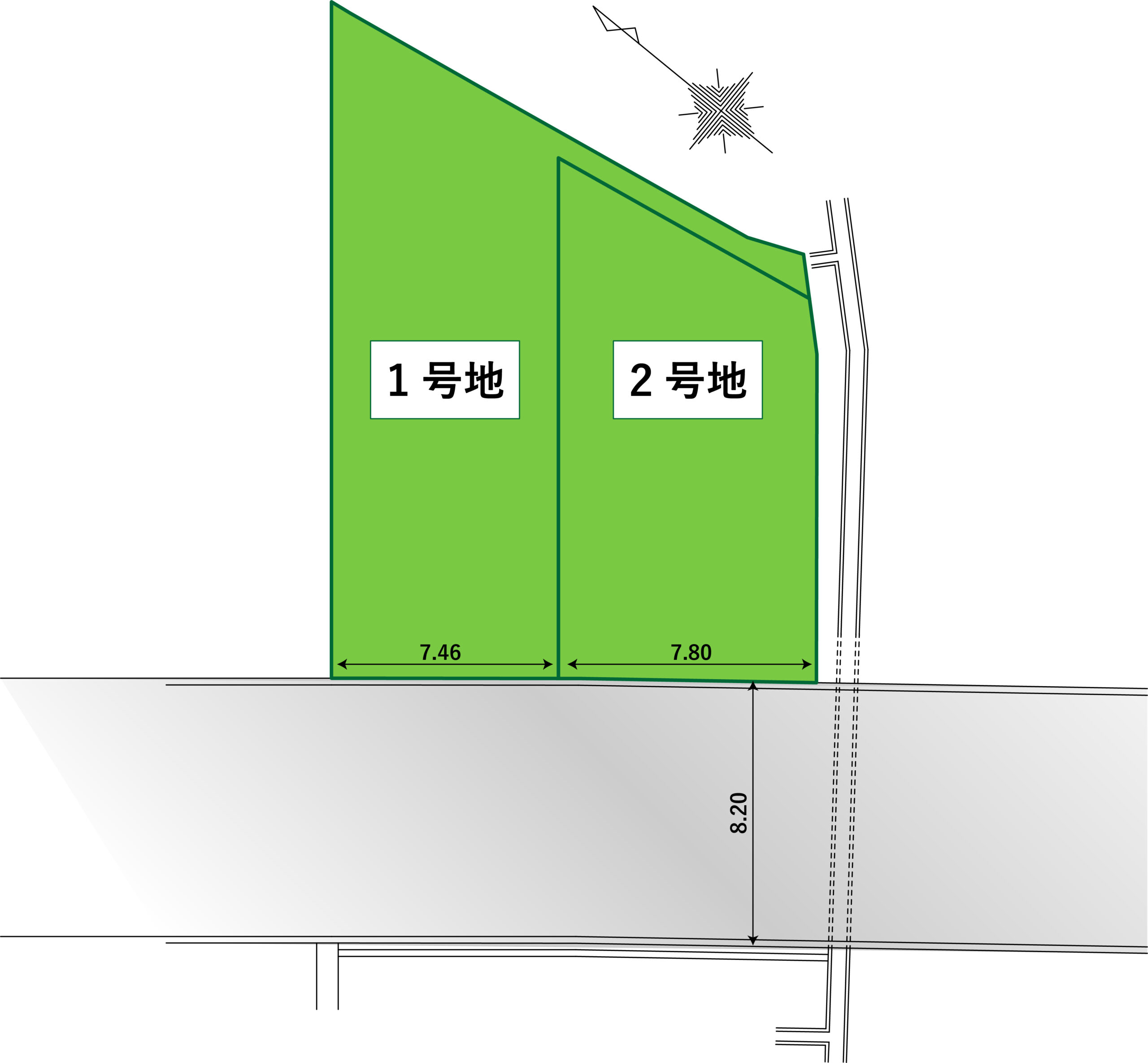 セルファ取石高石取石6丁目　建築条件付宅地　全2区画の写真