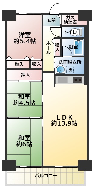 八戸ノ里ニュースカイハイツ　中古マンションの写真